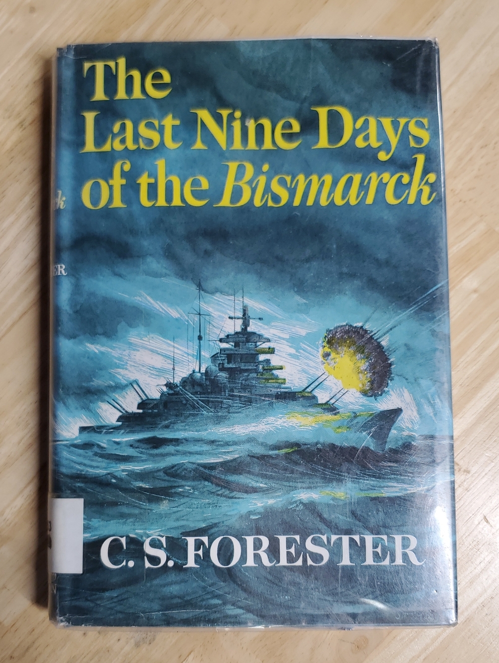 The Last Nine Days of the Bismarck Poster - Blue & Yellow Artwork